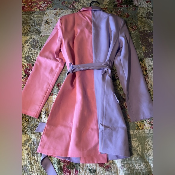 Purple and Pink Colorblock Jacket - US 8 Boohoo Brand New with Tags - Picture 4 of 4